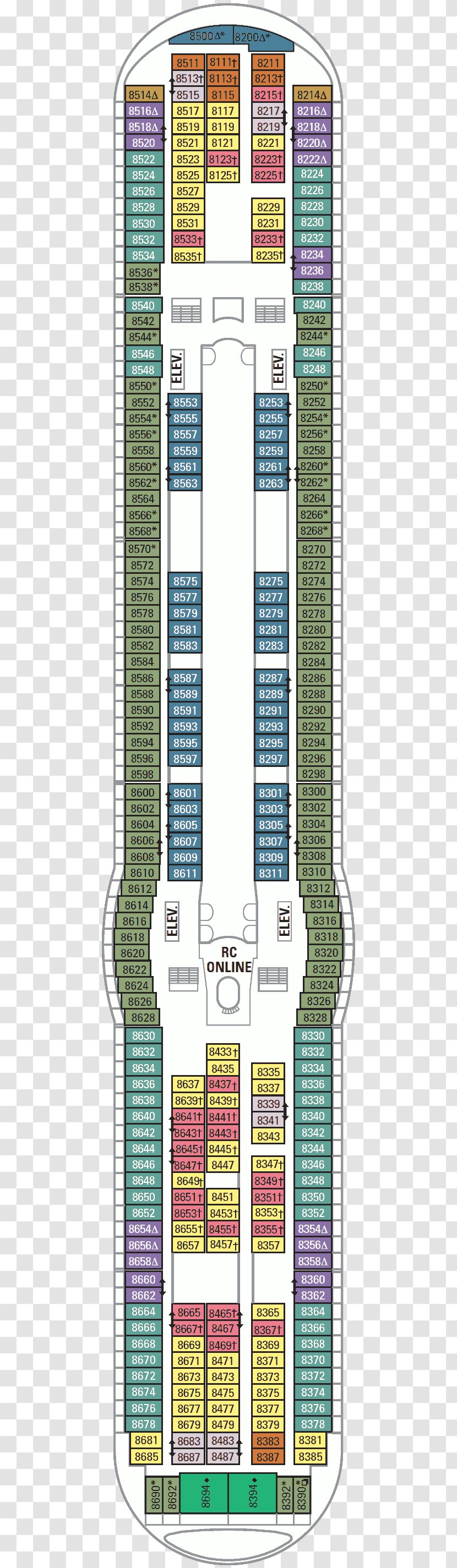 MS Navigator Of The Seas Independence Oasis Voyager Adventure - Cabin - Cruise Ship Transparent PNG