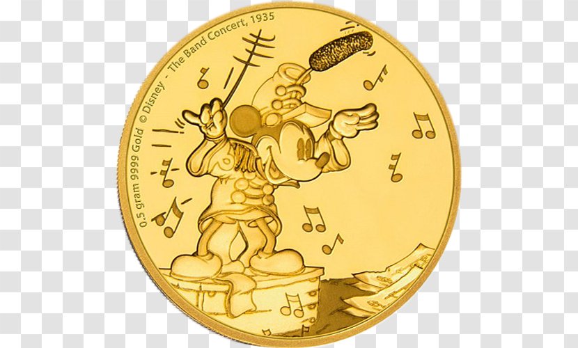 Coin Mickey Mouse Gold Daisy Duck Minnie Transparent PNG