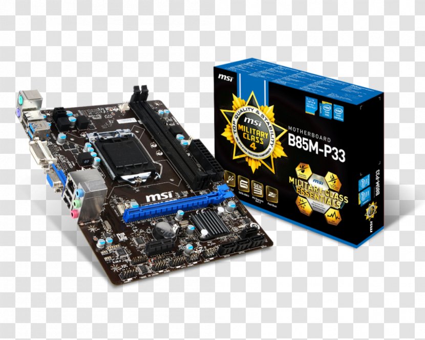 LGA 1150 MicroATX Motherboard Micro-Star International - Electronic Device - Reset Button Image Transparent PNG