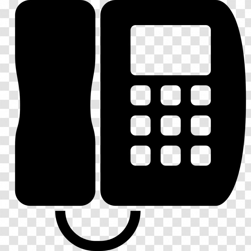 Telephone Home & Business Phones VoIP Phone Clip Art - Black - Number Transparent PNG