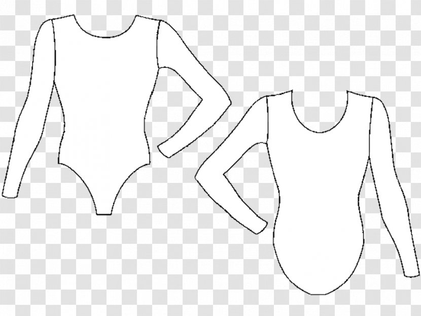 Bodysuits & Unitards Drawing Sleeve Sportswear Collar - Watercolor - Vector Material Valentine's Day Transparent PNG