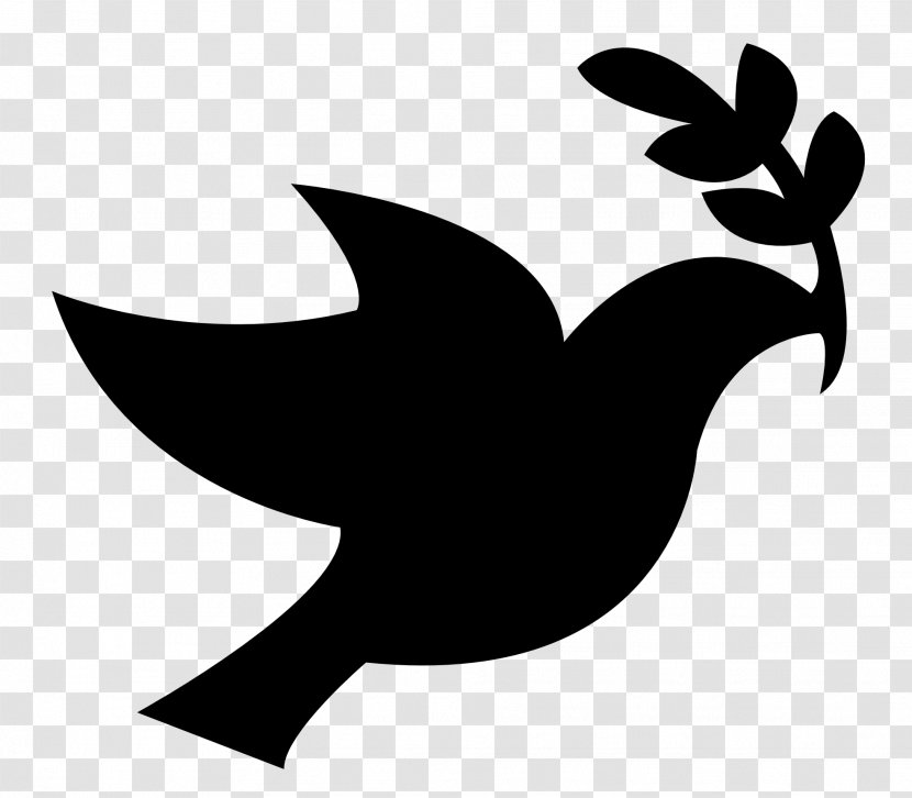 Columbidae Peace Doves As Symbols Clip Art - Leaf - Dove Of Transparent PNG