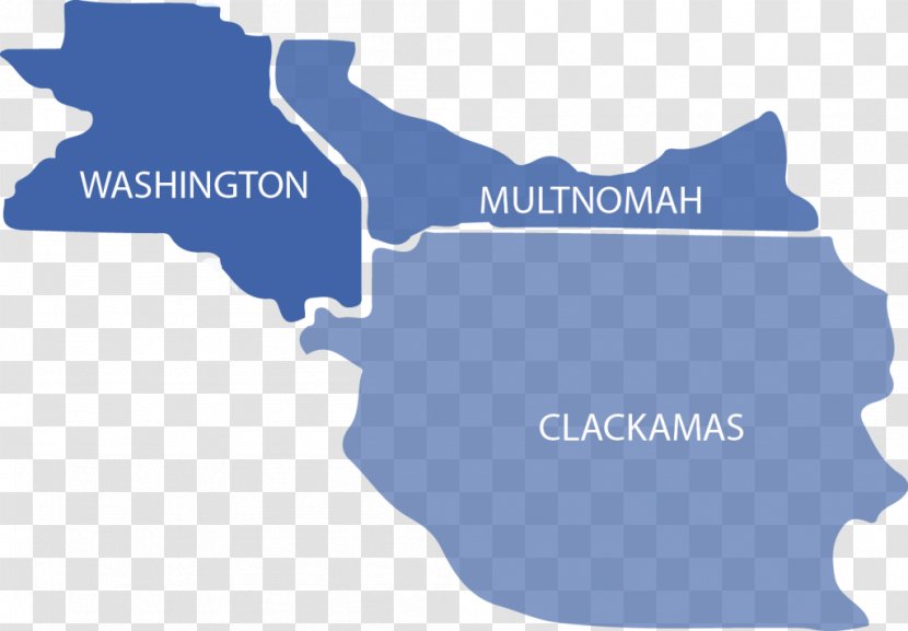 Multnomah County, Oregon Washington Clackamas Map Clark - Portland Community Transparent PNG