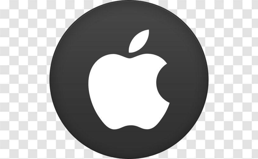 Symbol Black Logo Circle - And White - Apple 2 Transparent PNG