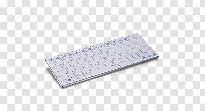 Computer Keyboard Rapoo BT Ultra-slim E6300 Peripheral - Numeric Keypad - E6300Compact Bluetooth For IPad Blade Series, BlBai Mudan Transparent PNG