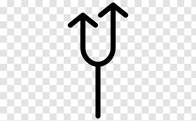 Arrow Symbol - Fork Transparent PNG