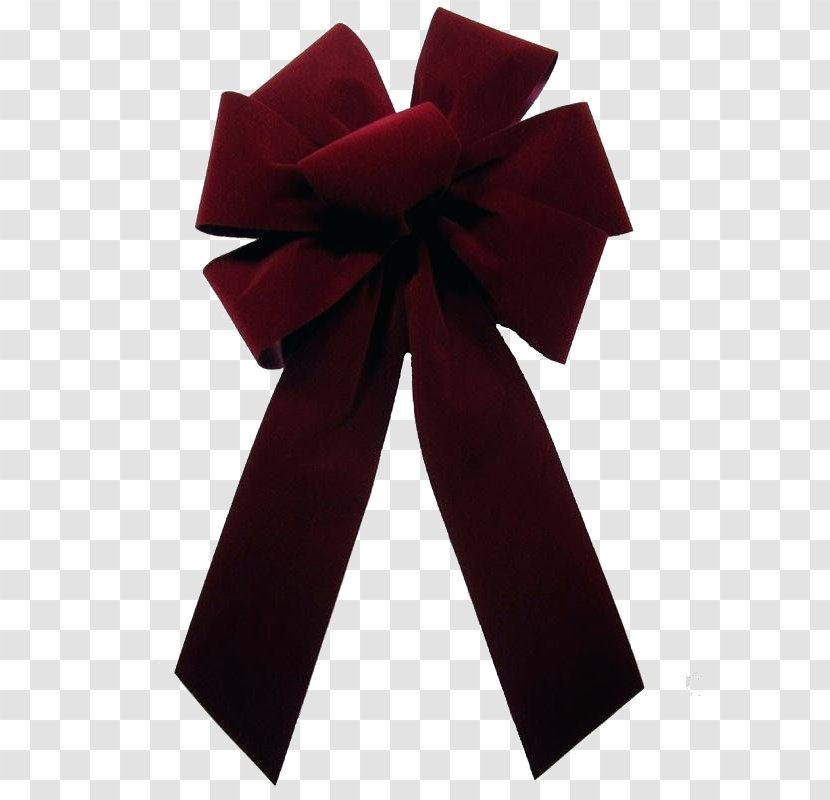 Red Ribbon Maroon Gift Wrapping Present - Material Property Transparent PNG