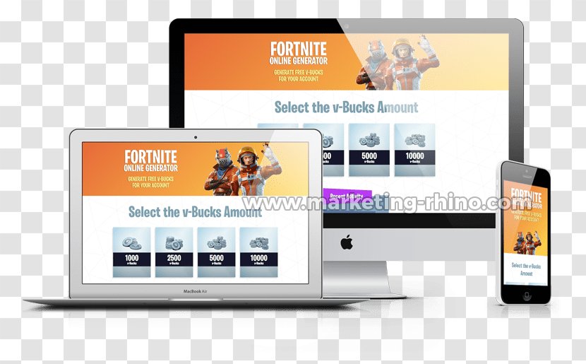 Fortnite Battle Royale Landing Page Marketing Display Advertising Transparent PNG