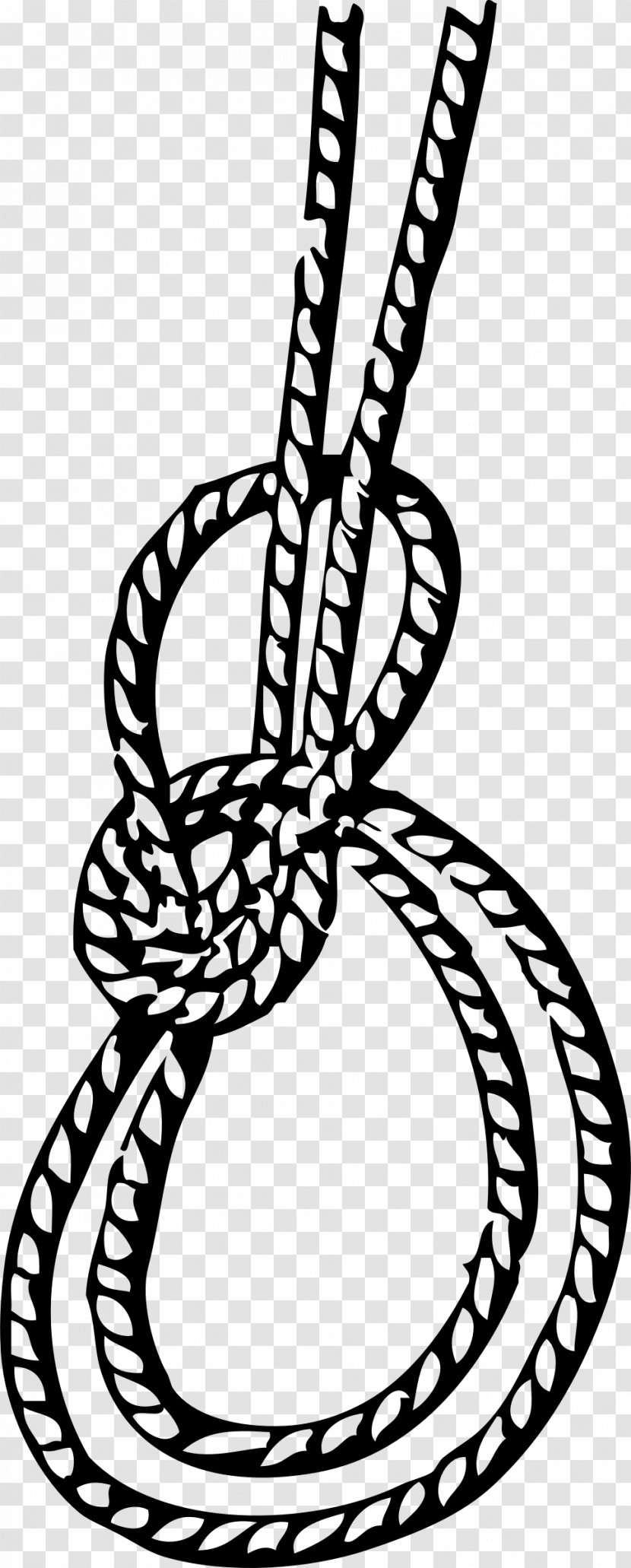 Bowline On A Bight Knot Running - Seizing - Rope Transparent PNG