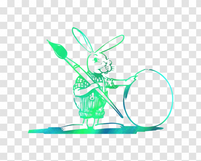Rabbit Hare Easter Bunny Logo Illustration Transparent PNG