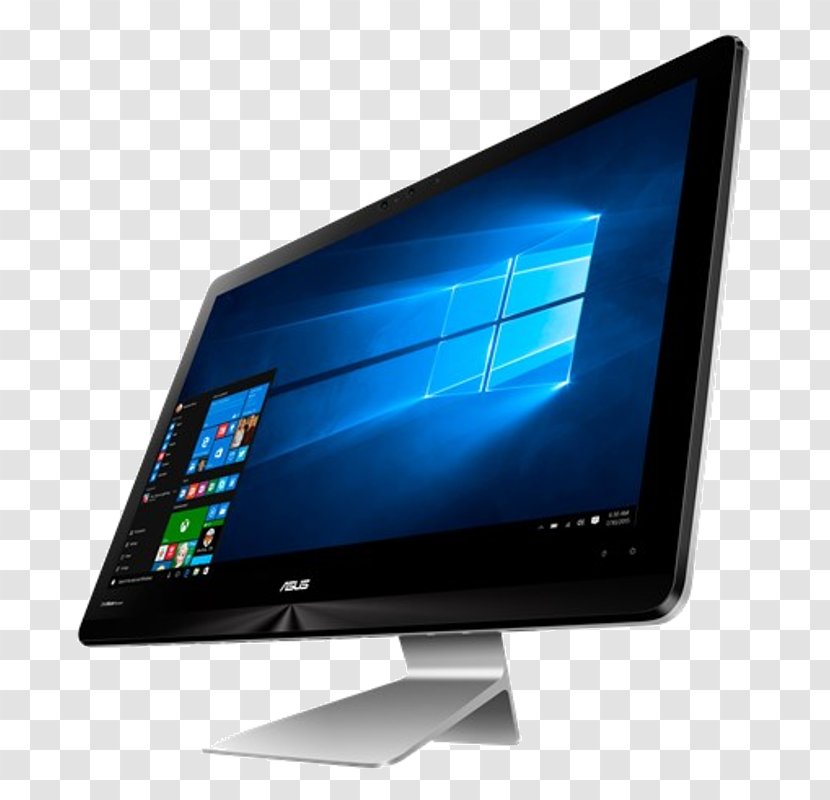 Intel Core Laptop Desktop Computers All-in-One - Flat Panel Display Transparent PNG