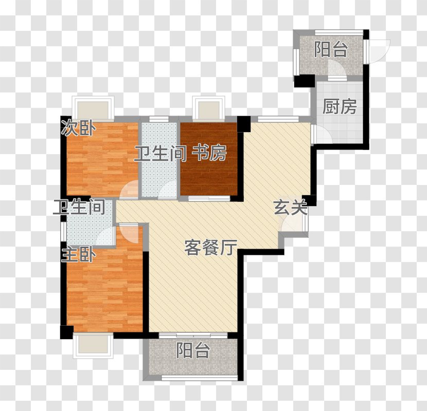 Floor Plan Product Design Square Meter Angle - Huxing Transparent PNG