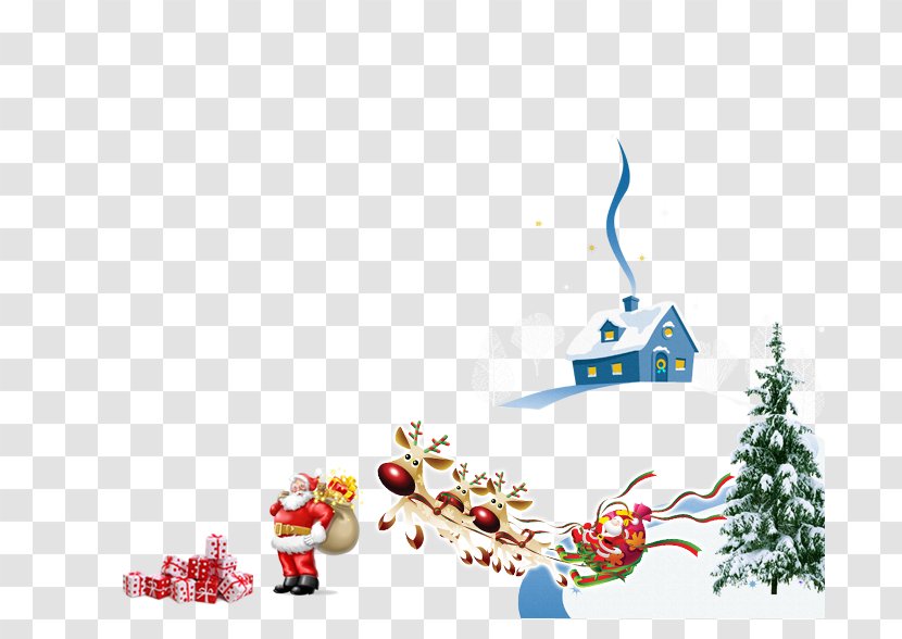 Santa Claus Christmas Poster - Holiday - Carriage Transparent PNG