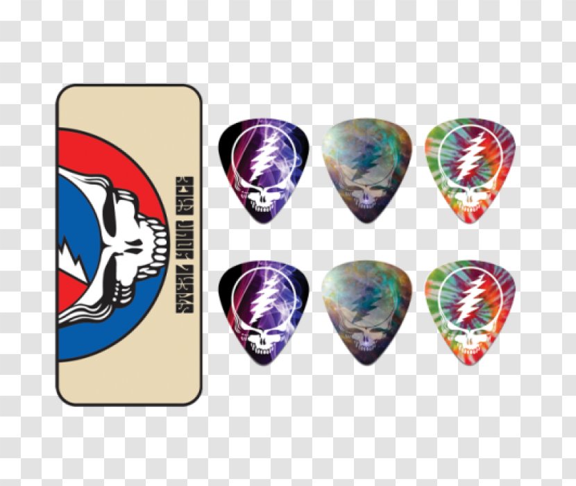 Grateful Dead Guitar Picks Steal Your Face Dunlop Manufacturing - Cartoon Transparent PNG