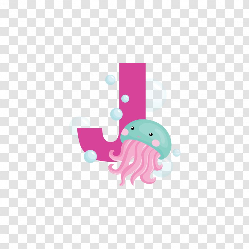 Letter J Alphabet Clip Art - Stock Photography - Red Jellyfish Transparent PNG