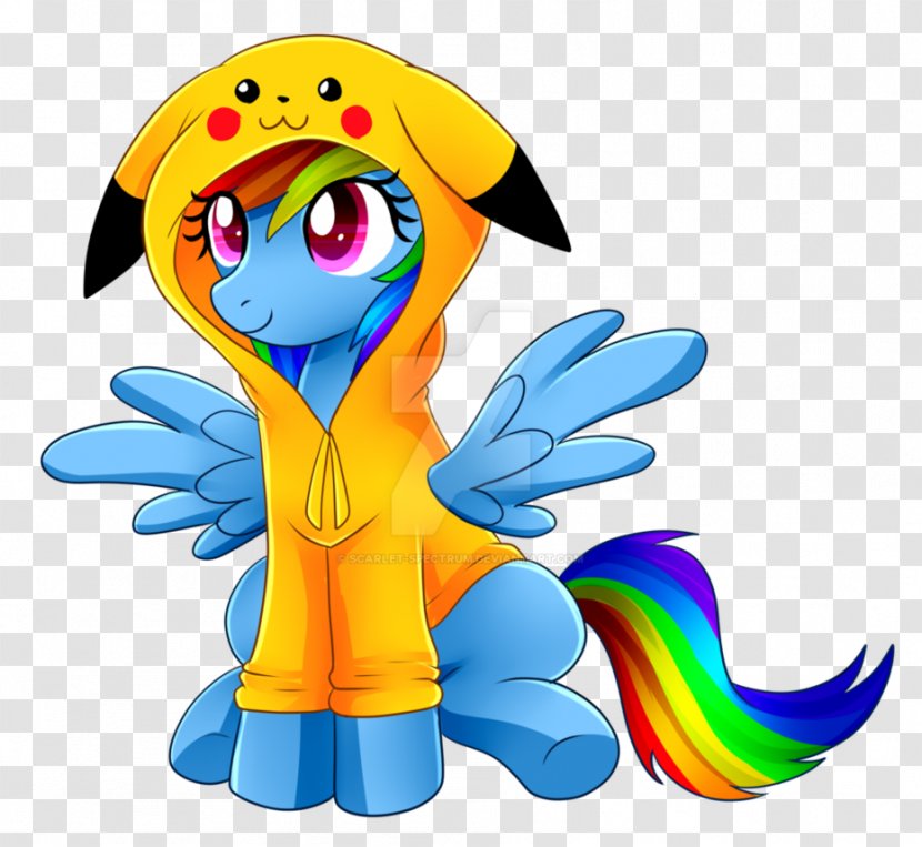 Rainbow Dash Pony Twilight Sparkle Pikachu Pinkie Pie - Animal Figure Transparent PNG