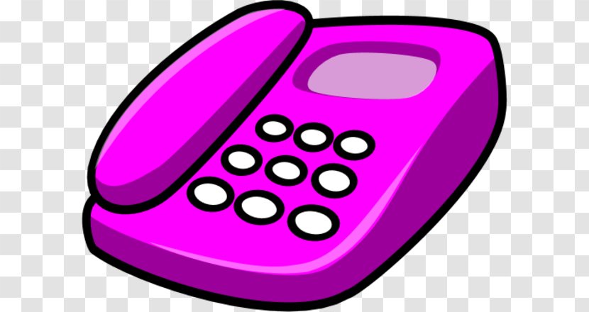 Telephone Free Content Clip Art - Area - Pink Phone Cliparts Transparent PNG