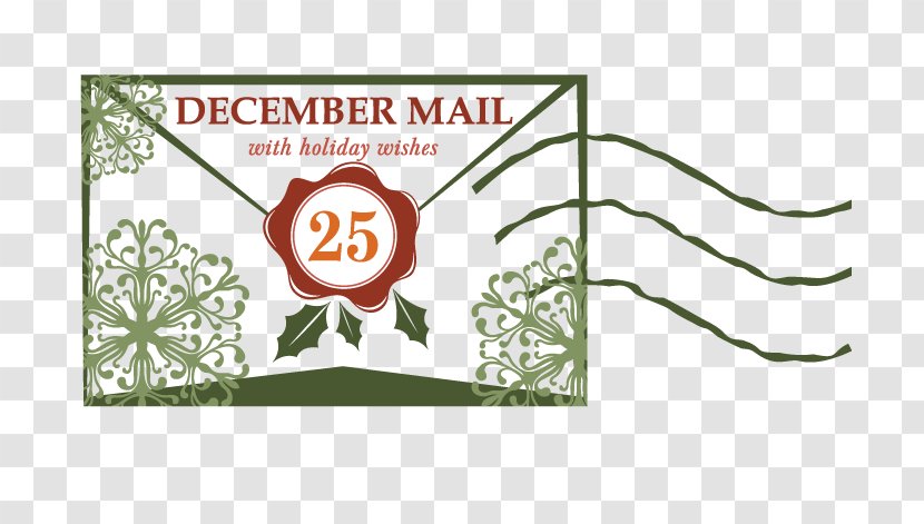 Envelope Euclidean Vector Postage Stamp - Mail Carrier - God Christmas Day Article Envelopes Transparent PNG