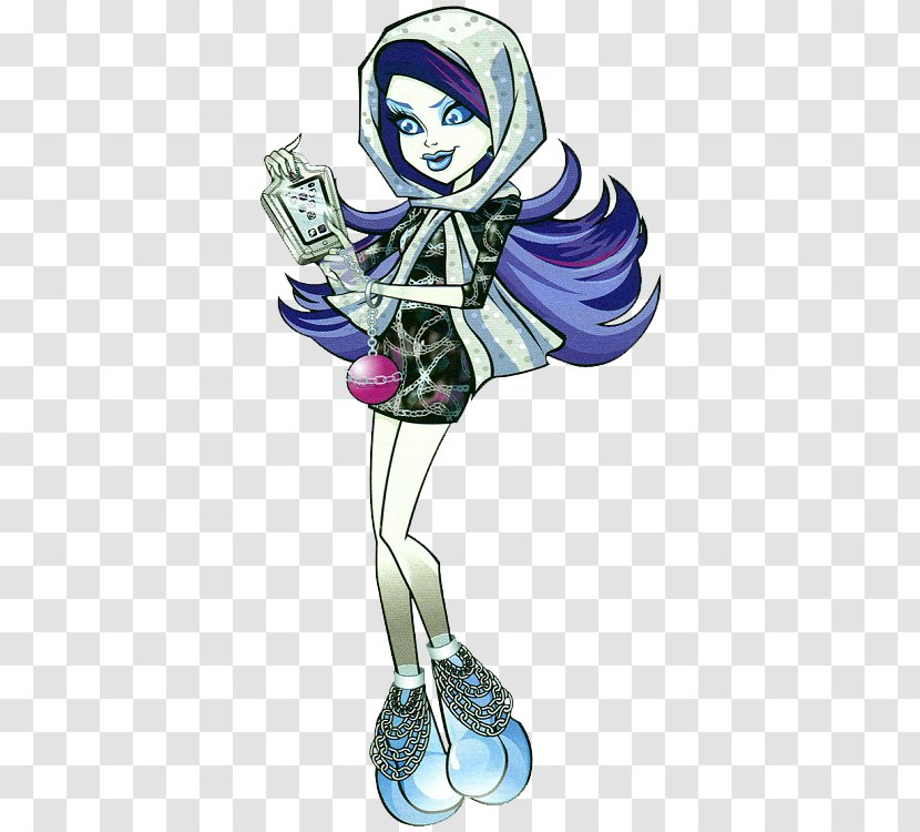 Monster High Spectra Vondergeist Daughter Of A Ghost Draculaura Art - Silhouette - Poison Transparent PNG