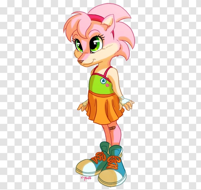 Amy Rose Sonic CD Hedgehog Clip Art - Watercolor Transparent PNG