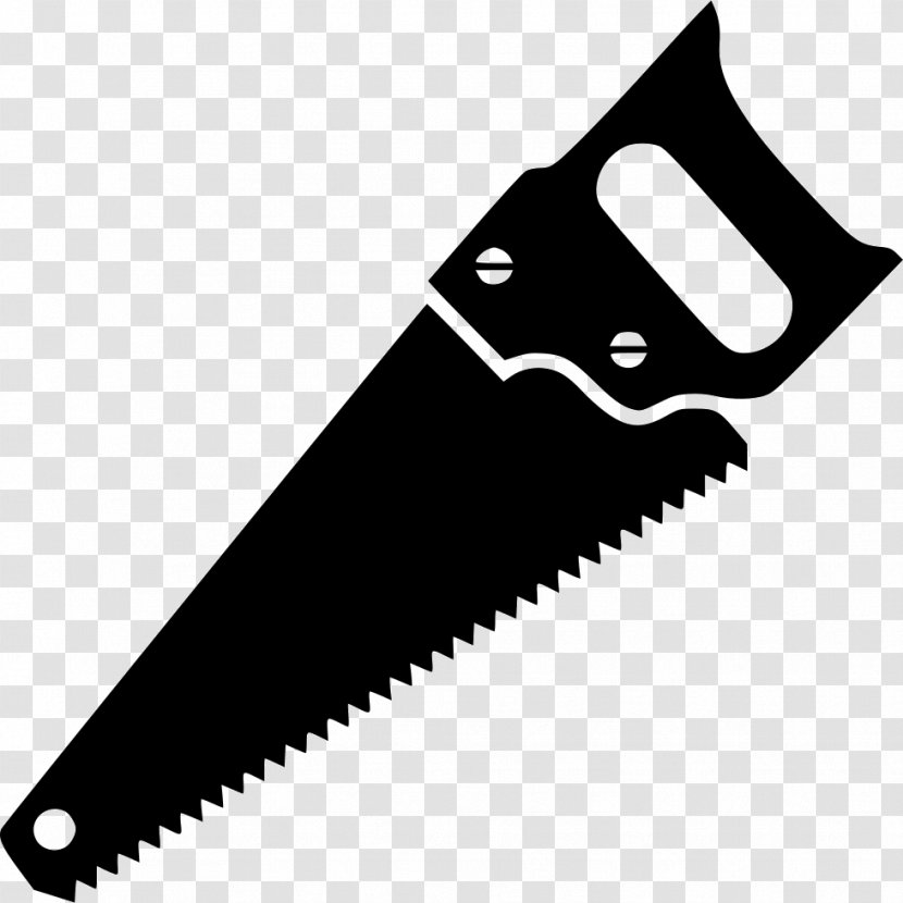 Carpenter Joiner Architectural Engineering Hand Saws - Black And White - Wood Transparent PNG