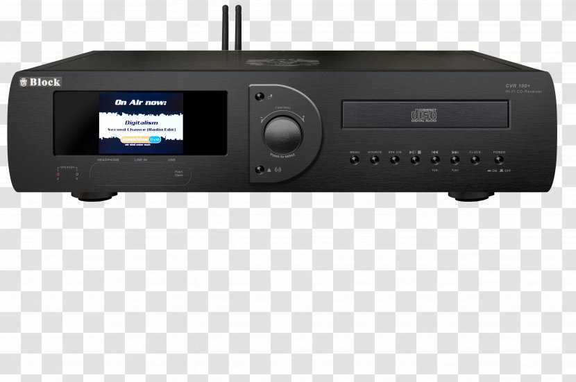AV Receiver Internet Radio CD Player High Fidelity FM Broadcasting - Stereo 2018 Transparent PNG