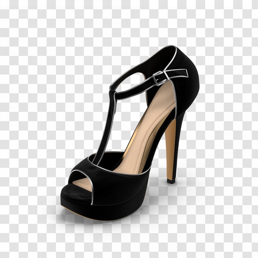 Buffalo High Heel Sandalette, Damen, Schwarz Sports Shoes Sandália Vizzano Meia Pata Tiras Verniz - Heeled Footwear - Sandal Transparent PNG