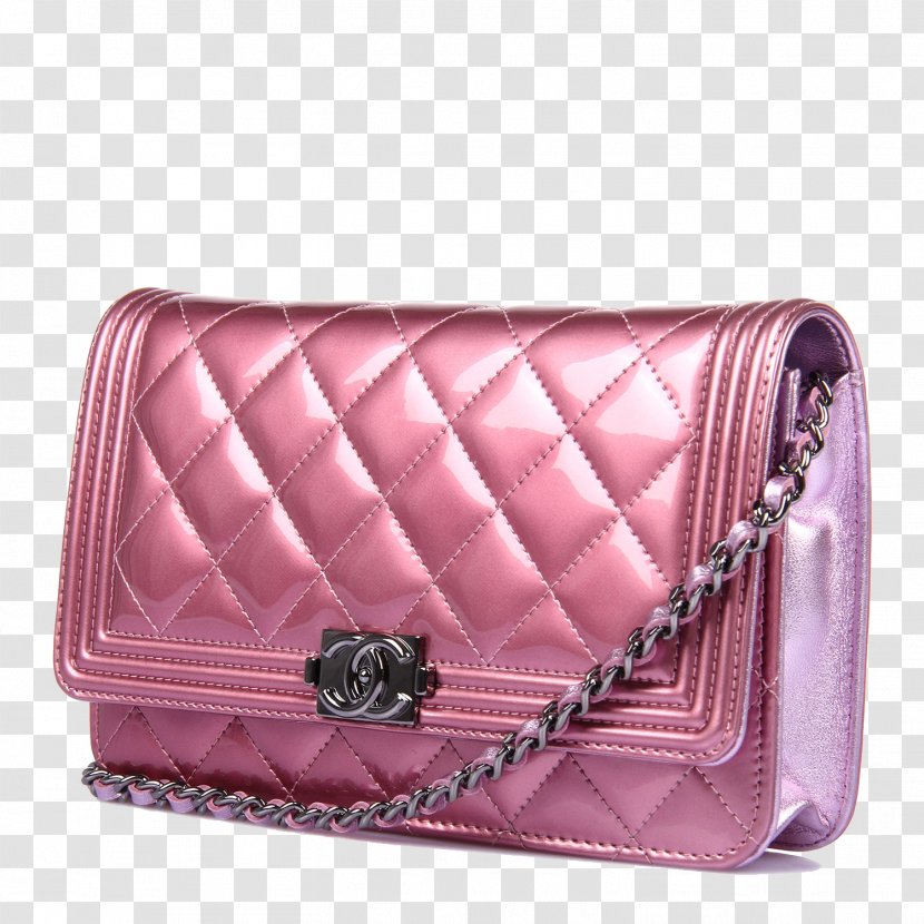 Chanel Handbag Pink Leather - Shoulder Bag - Pearl Transparent PNG