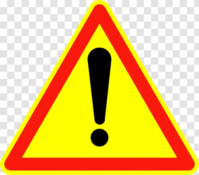 Warning Sign Traffic Hazard Transparent PNG