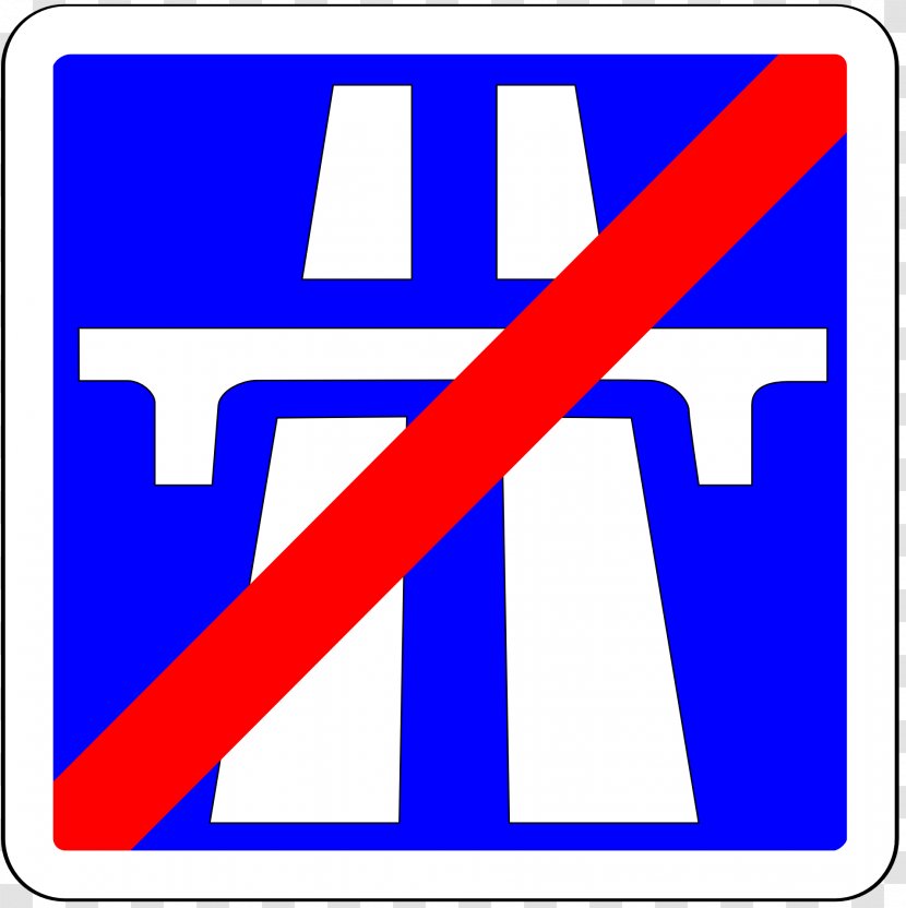 Controlled-access Highway Toll Road Traffic Sign A13 Autoroute - Blue Transparent PNG