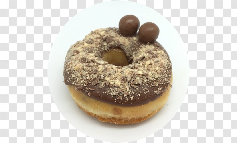 Donuts Chocolate Spread Glaze Powdered Sugar - Frozen Dessert Transparent PNG