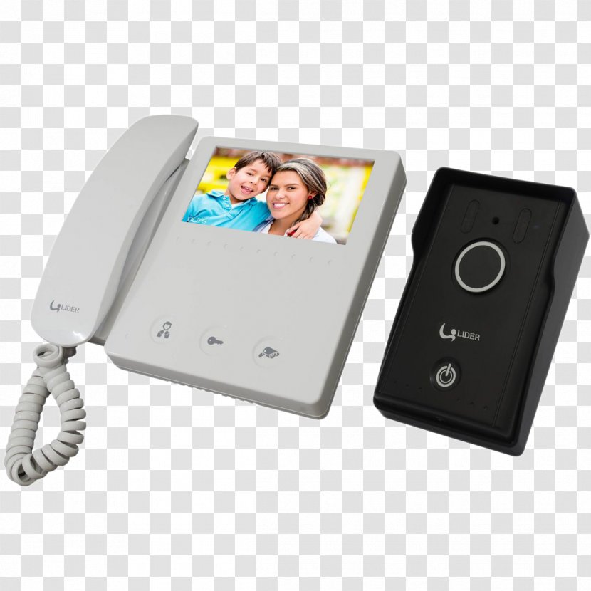Doorman Door Phone Liquid-crystal Display Video Electronics - Multimedia - Lider Transparent PNG