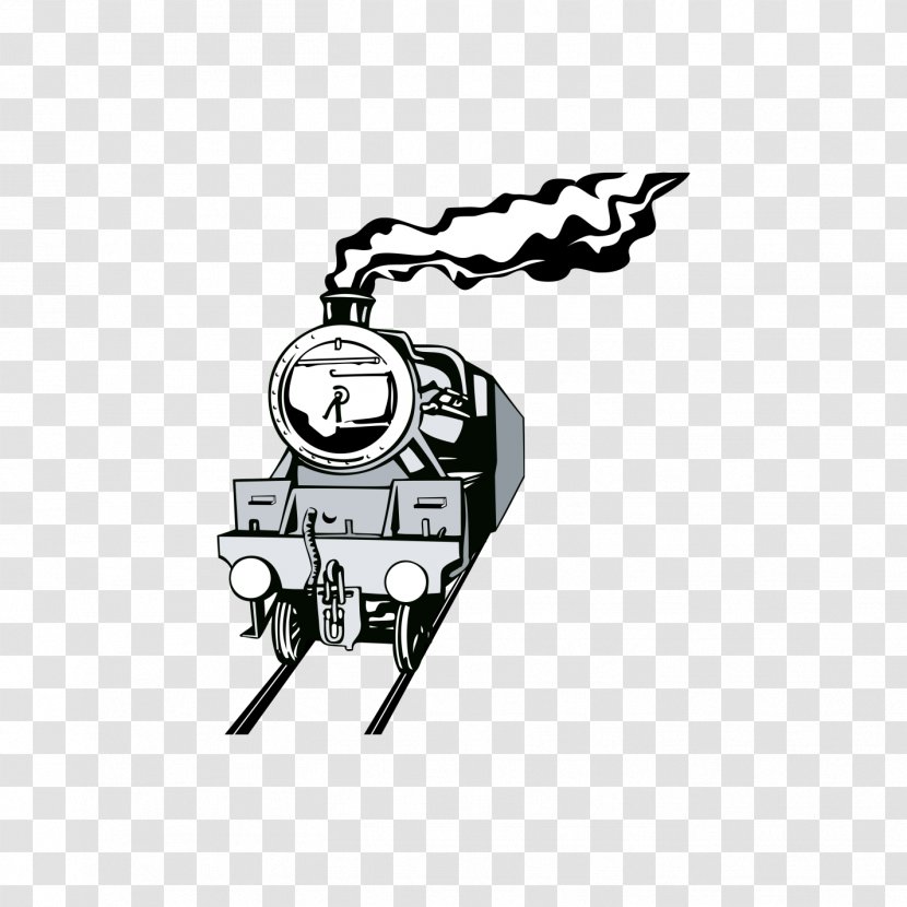 Train Rail Transport Vector Graphics Stock Illustration - Steam Locomotive Transparent PNG