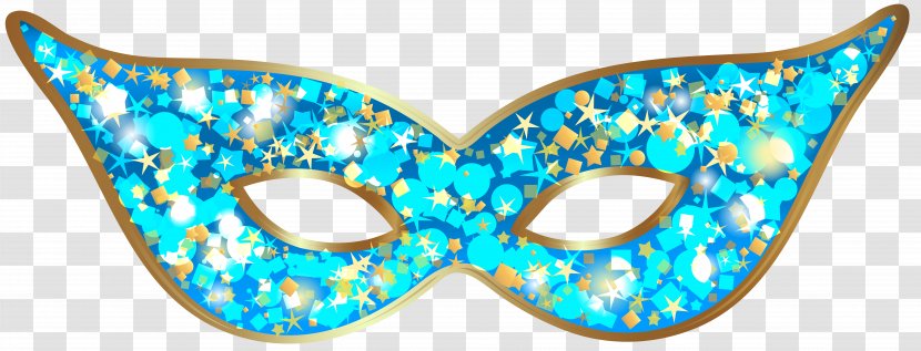 Mask Clip Art - Aqua - Carnival Transparent PNG