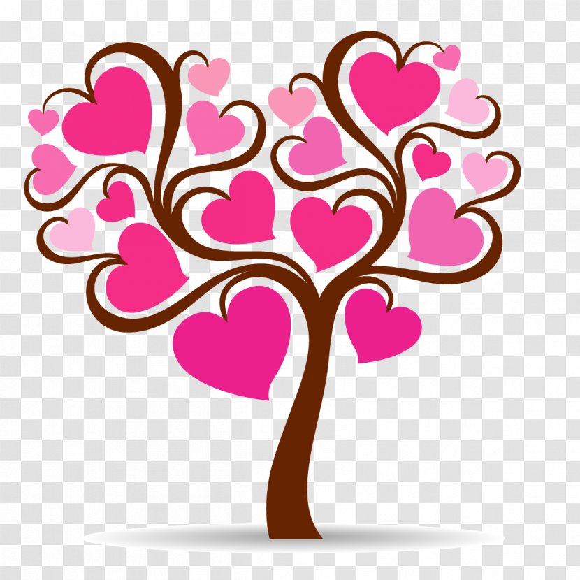 Tree Of Love Valentines Day Heart - Frame - The Giving Transparent PNG