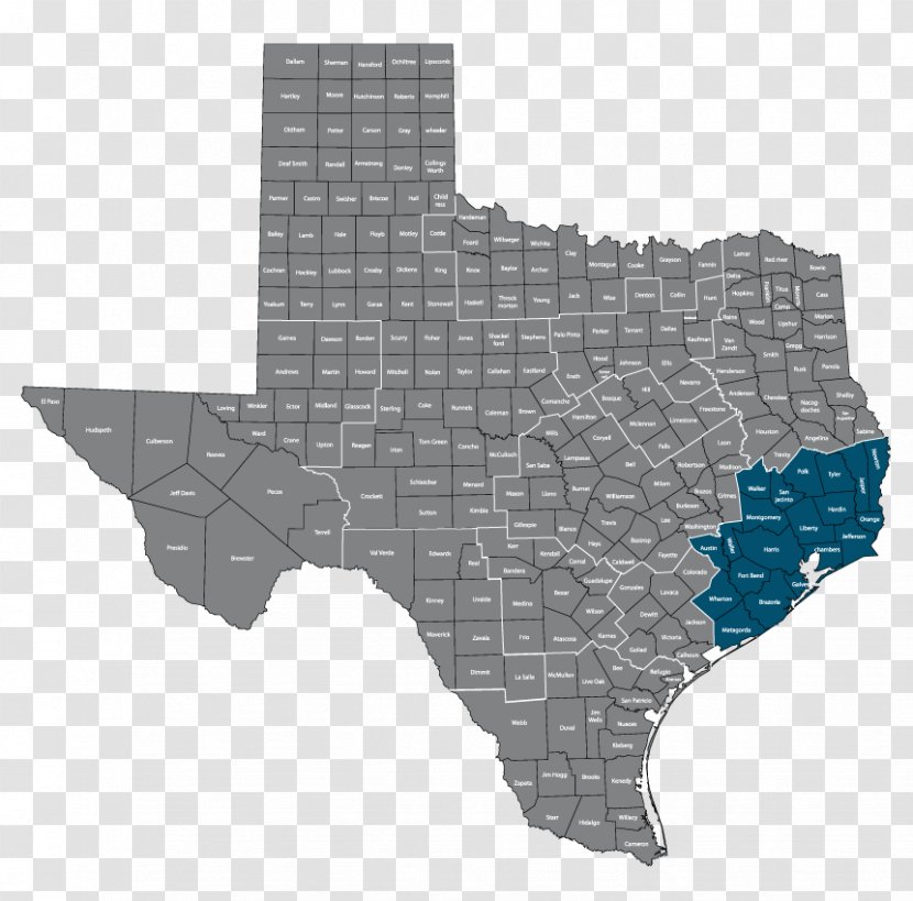 National Weather Service Map Clip Art - Texas Transparent PNG