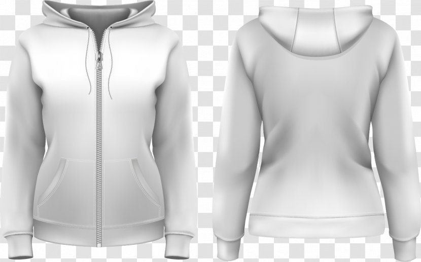 Hoodie T-shirt Stock Photography Royalty-free - Royaltyfree - Vector Front And Back Of The Jacket Transparent PNG