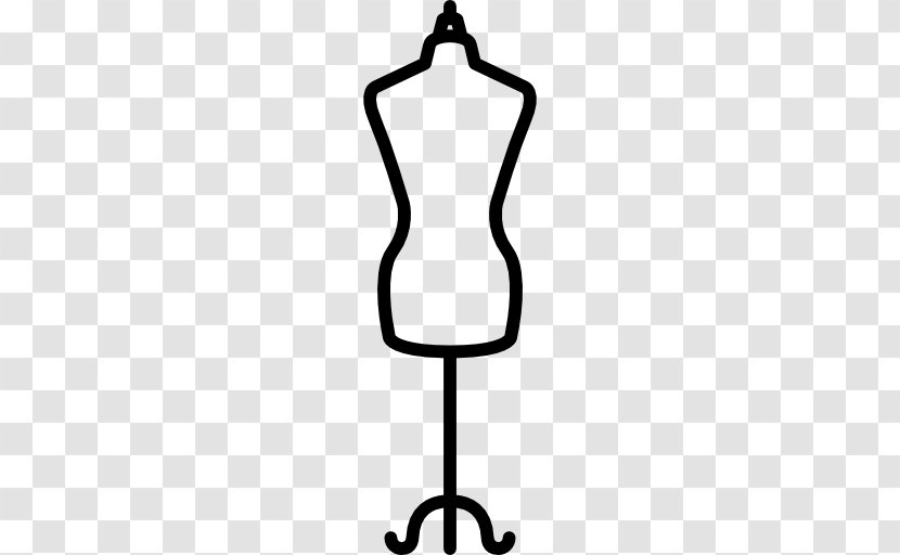 Mannequin Icon Design - Flat - Black And White Transparent PNG