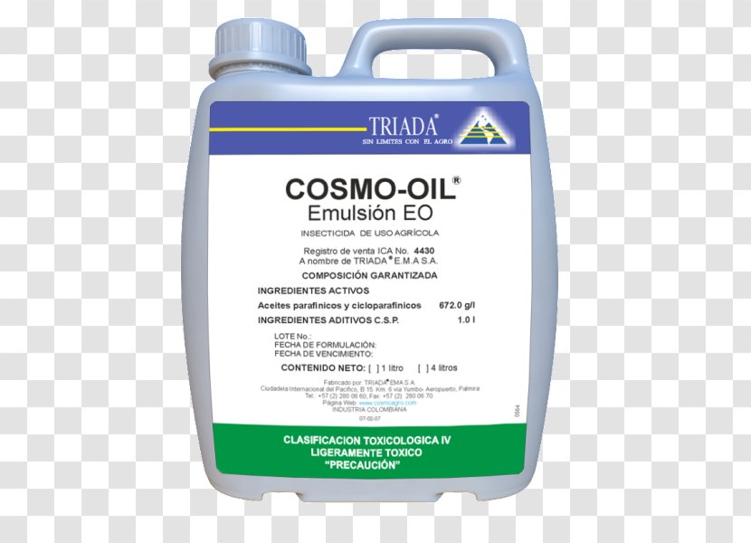 Mineral Oil Agriculture Emulsion Insecticide - Cosmoagro Sa Transparent PNG