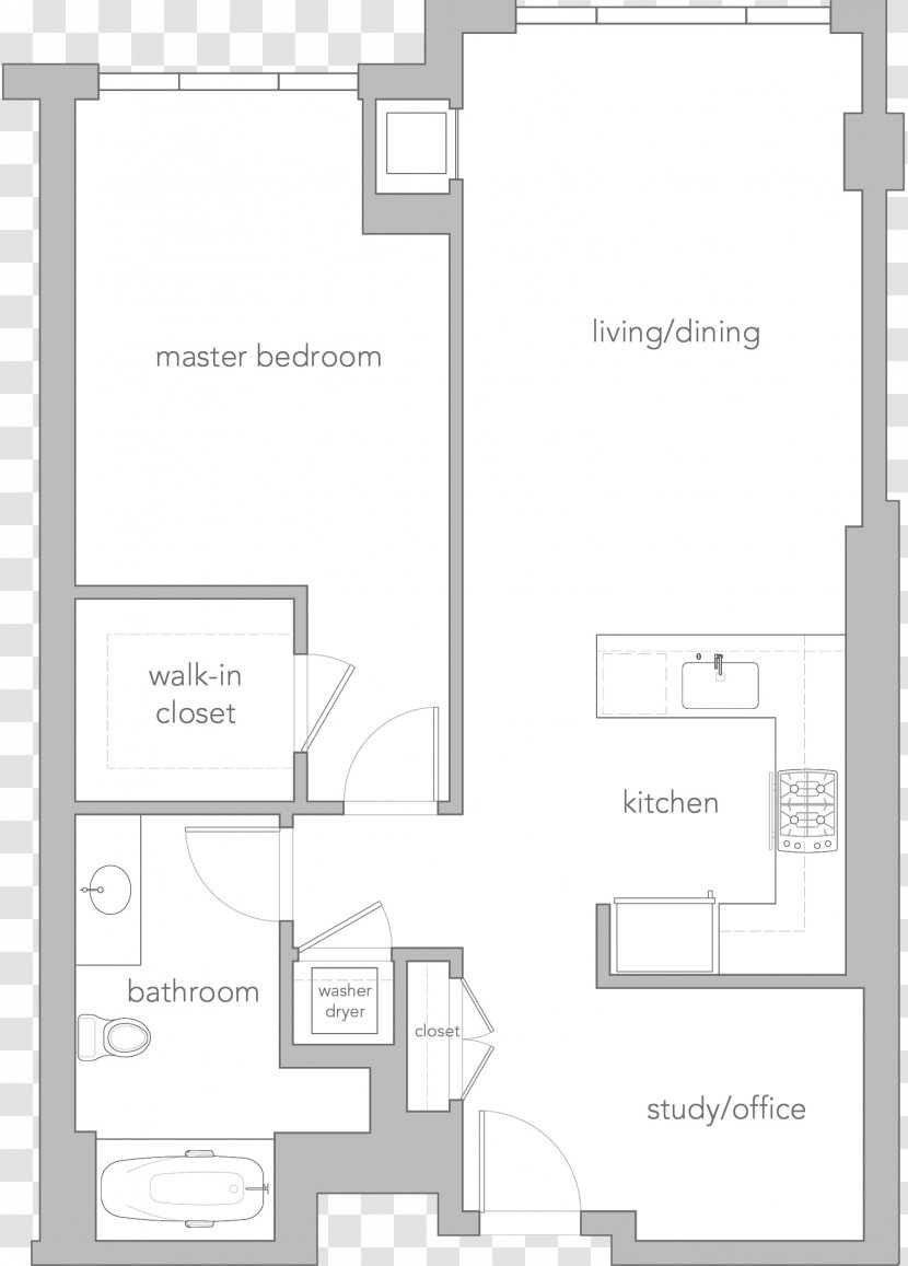 Floor Plan Drawing Building Pacific Heights - Text - Infinity Transparent PNG