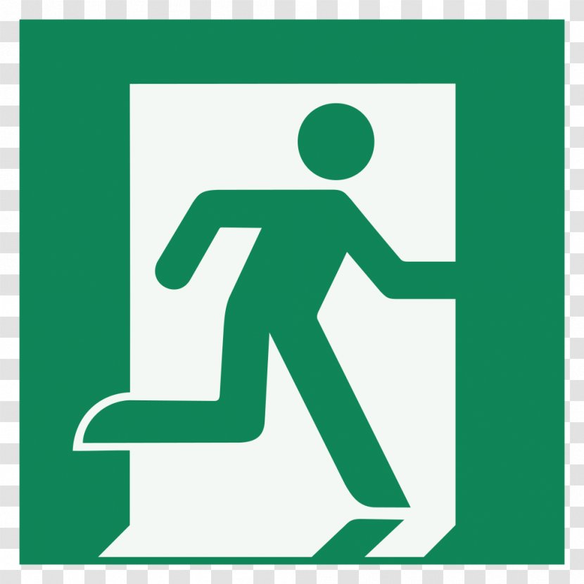 Emergency Exit Sign Lighting Evacuation - Signage - Area Transparent PNG