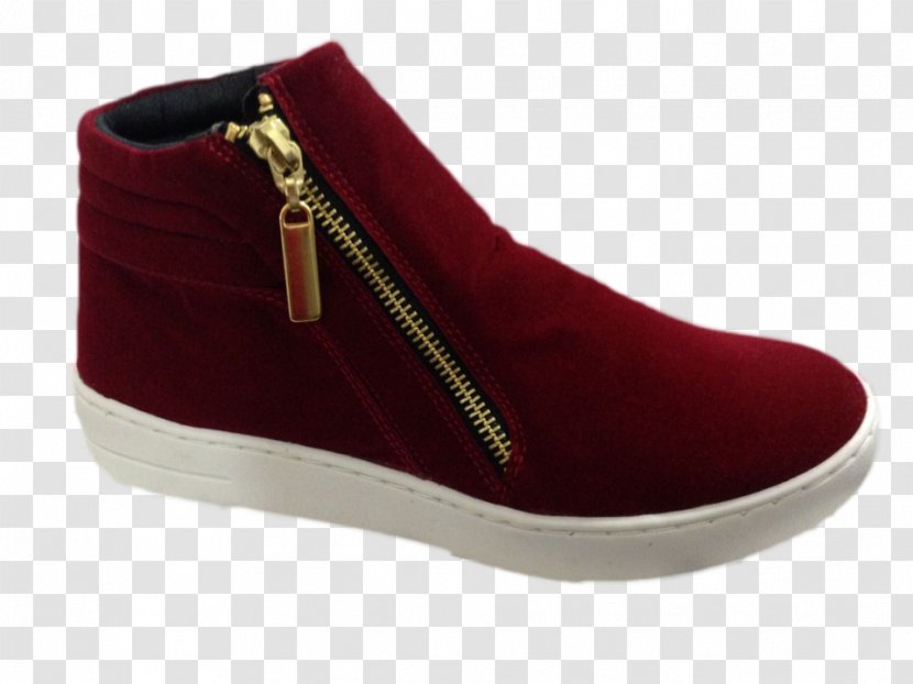 Suede Shoe Sneakers Maroon Boot - Beige Transparent PNG