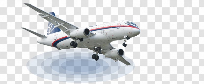 Narrow-body Aircraft Sukhoi Superjet 100 Airplane - Air Travel Transparent PNG