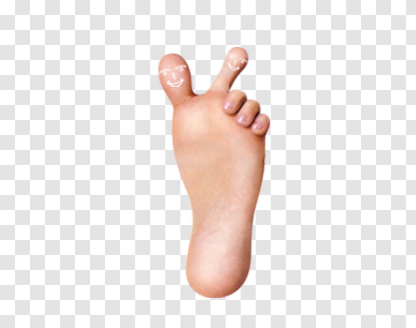 Thumb Foot Toe - Frame - Smiling Face Of Little Feet Transparent PNG
