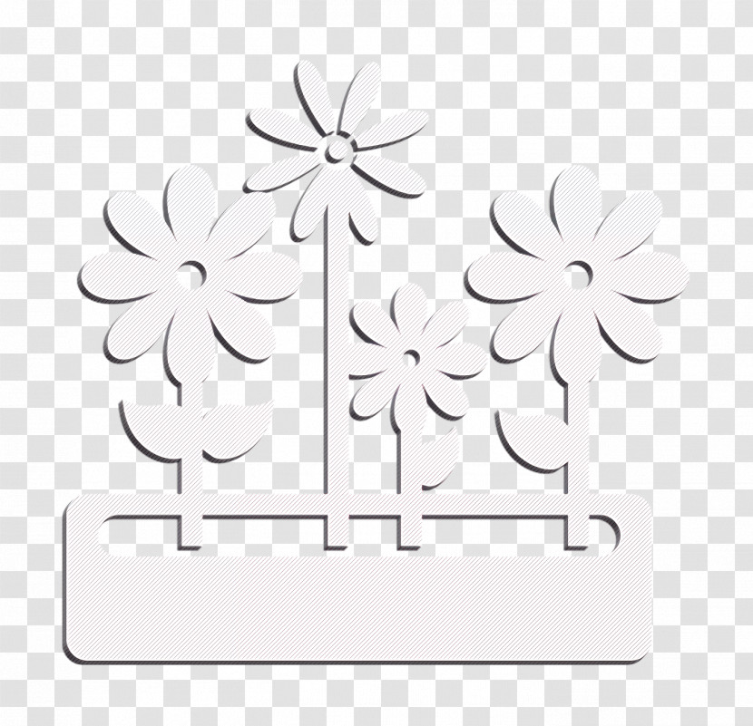 Nature Icon Flower Icon House Things Icon Transparent PNG
