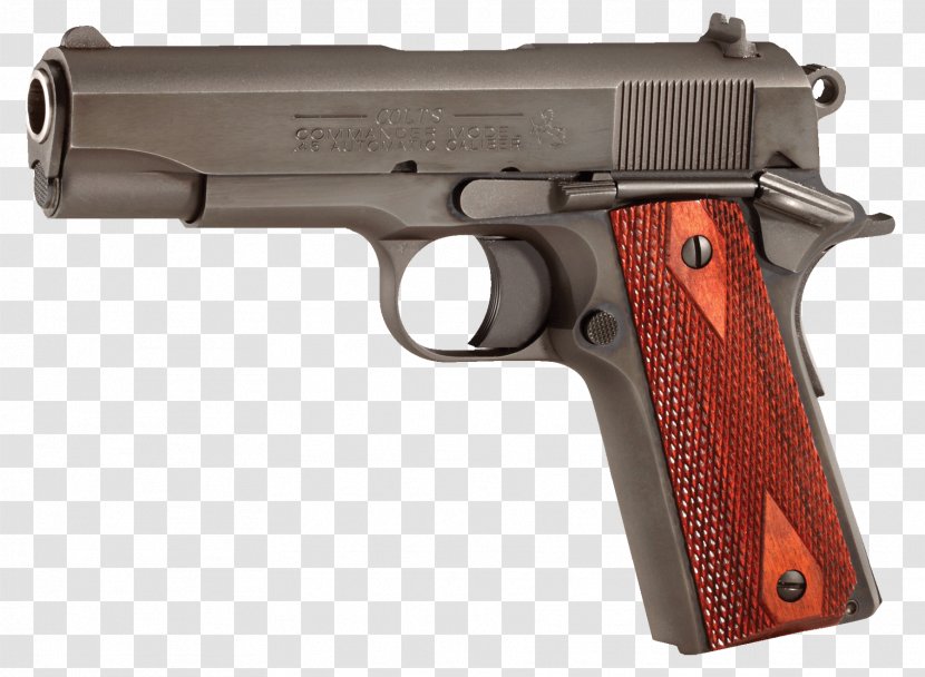 Firearm M1911 Pistol Weapon Revolver - Airsoft - .45 ACP Transparent PNG