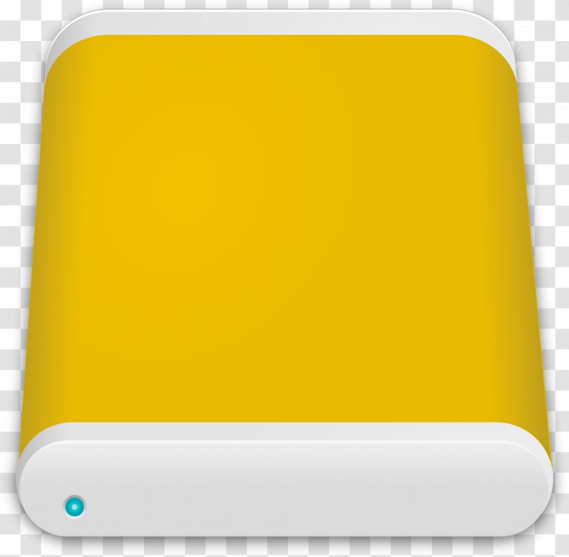Yellow Rectangle - Theme - Hard Disc Transparent PNG