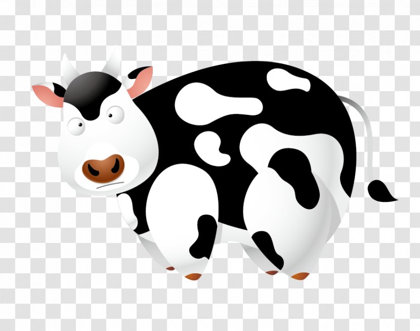 Cartoon Cow - Pig Like Mammal - Cattle Transparent PNG