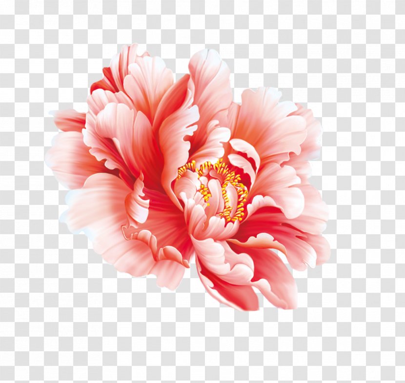 Floral Design Flower Painting In Watercolor Peony Chinese - Pink Flowers Transparent PNG