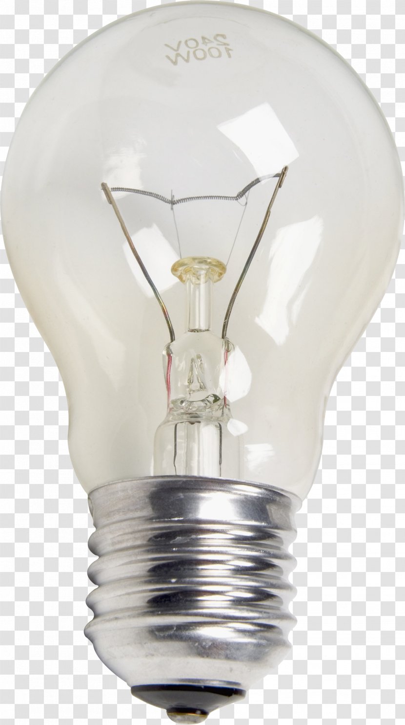Incandescent Light Bulb Lamp Lighting Clip Art - Compact Fluorescent - Image Transparent PNG